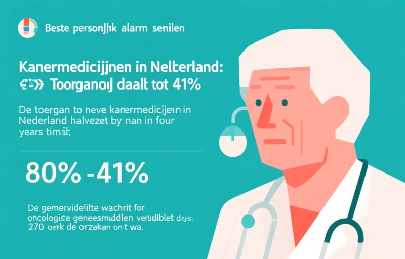 Kankermedicijnen in Nederland: Toegang daalt tot 41%