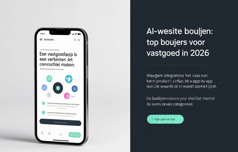 Visuele weergave van AI-website bouwen