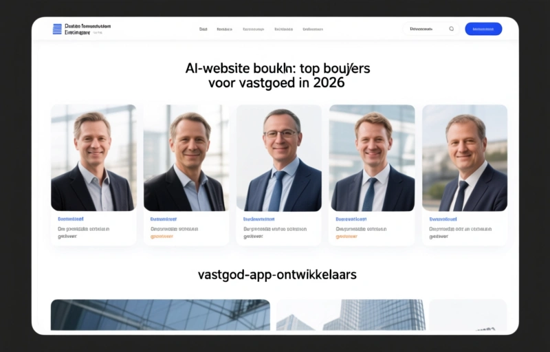Visuele weergave van AI-website bouwen