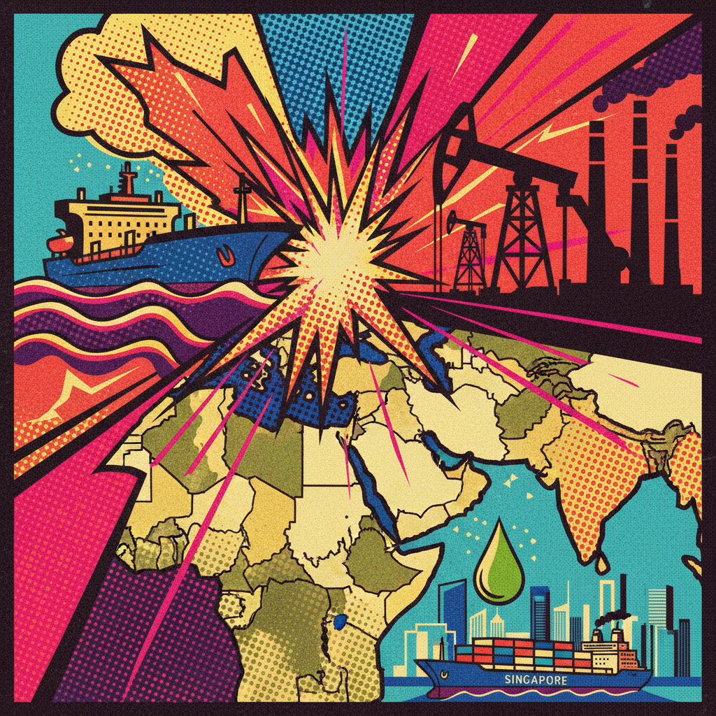 Midden-Oosten conflict schokt scheepsbrandstofmarkt in Singapore