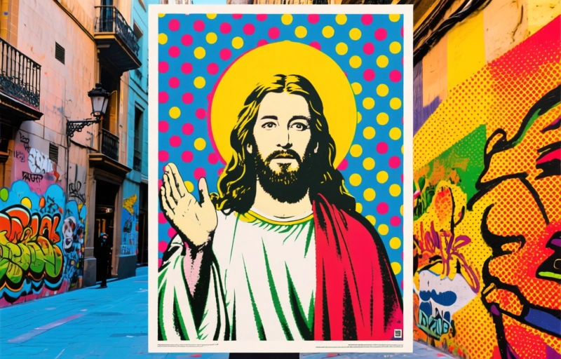 Goddelijke inspiratie in Barcelona: straatkunst die je raakt