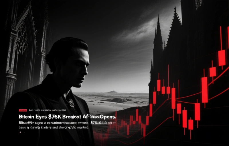 Bitcoin Eyes $76K Breakout After Strait of Hormuz Opens