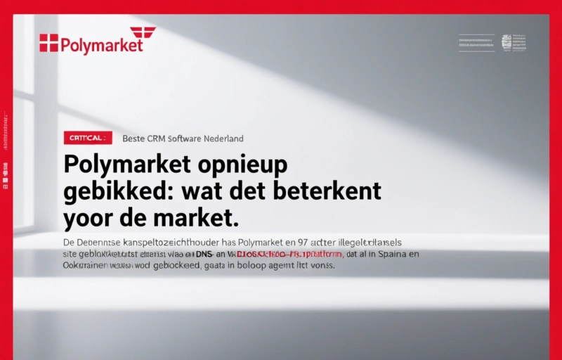 Polymarket opnieuw geblokkeerd: wat dit betekent voor de markt