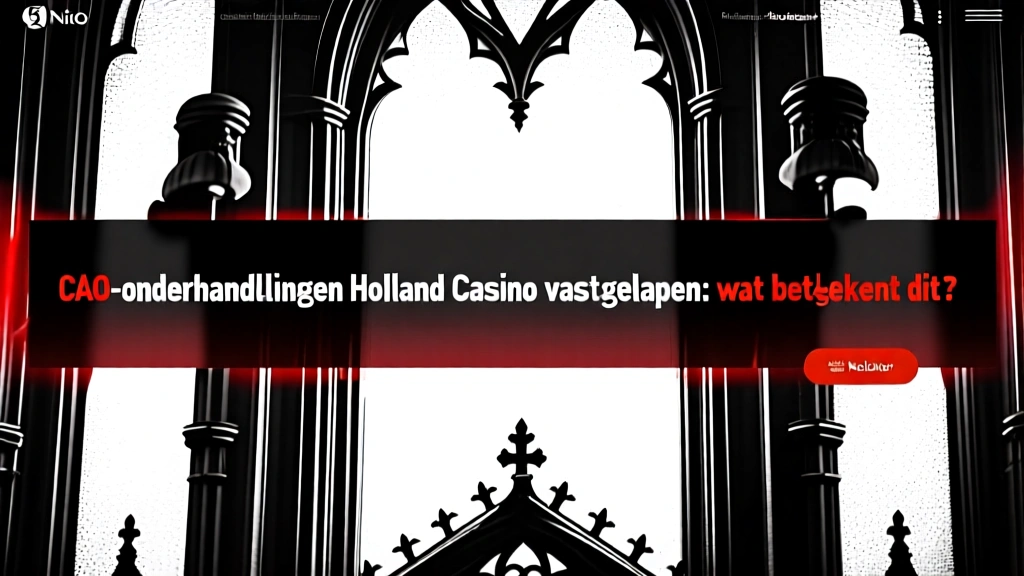 CAO-onderhandelingen Holland Casino vastgelopen: wat betekent dit?