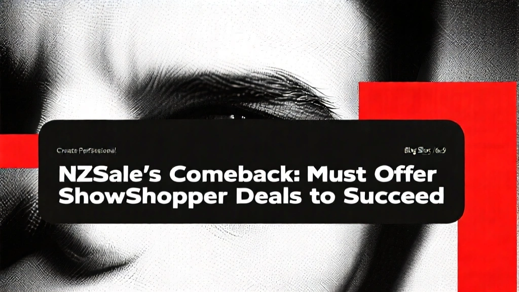 NZSale's Comeback: Must Offer Showstopper Deals to Succeed