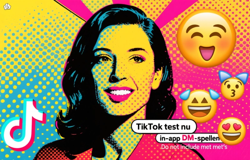 TikTok test nu in-app DM-spellen met emoji's