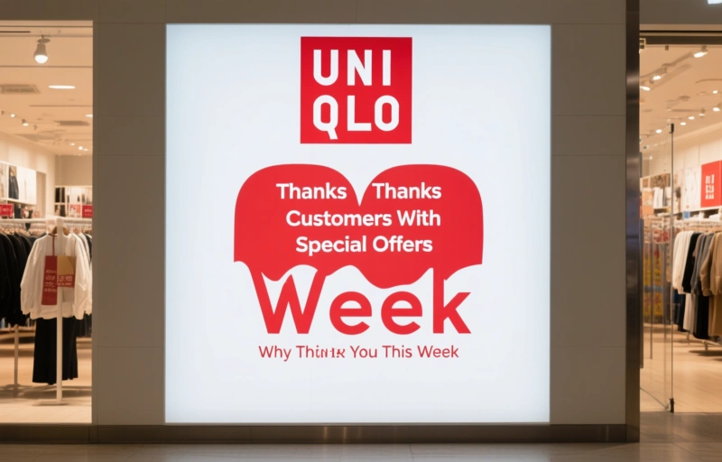 Visual representation of UNIQLO Thanks Customers With Special Offers This Week
