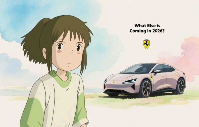 Visual representation of Ferrari's 2026 EV Debut