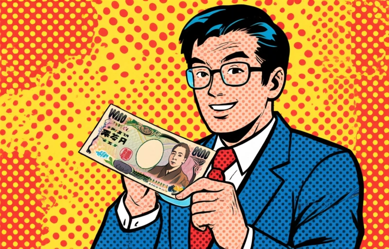Visuele weergave van Japanse yen interventie data
