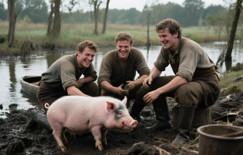 Vier Männer, ein Abenteuer bei Pig Bottoms