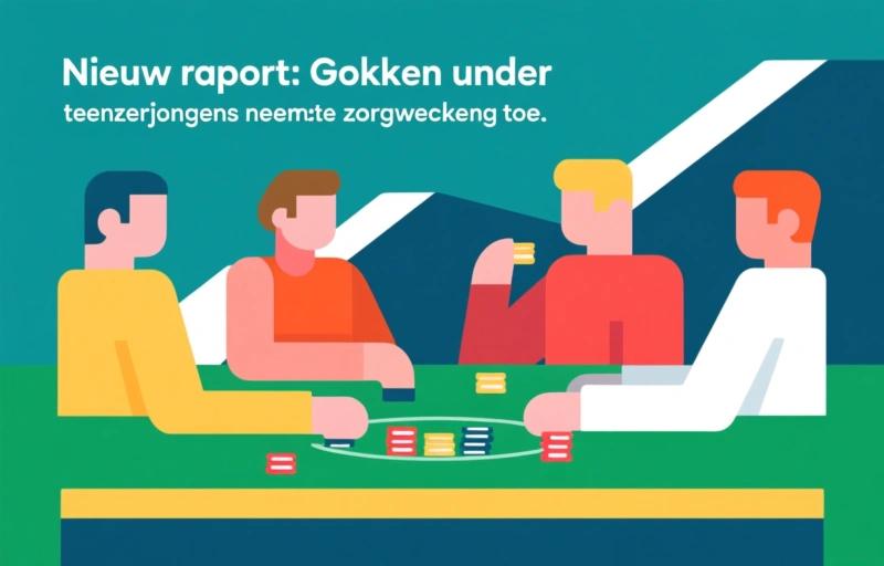 Nieuw rapport: Gokken onder tienerjongens neemt zorgwekkend toe