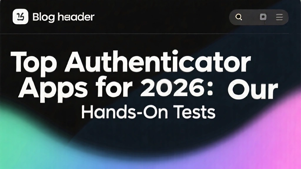 Top Authenticator Apps for 2026: Our Hands-On Tests