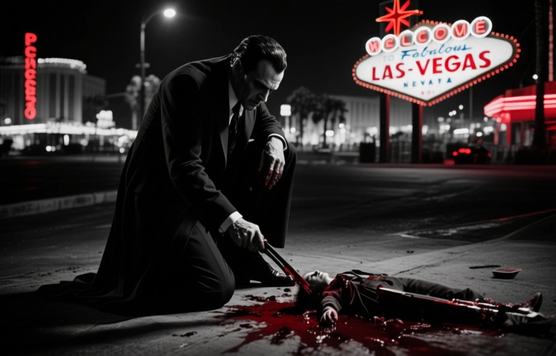 Расследование убийства в центре Лас-Вегаса