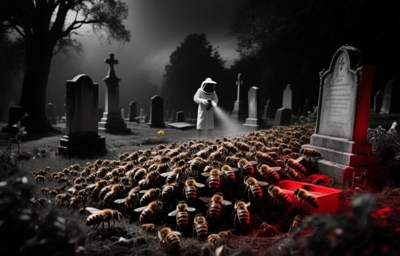 Giant Bee Colony Found Thriving in a Cemetery