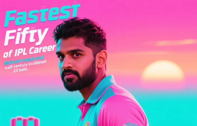 Visual representation of Rohit Sharma's Record 78 Powers MI to Historic IPL Win Over KKR