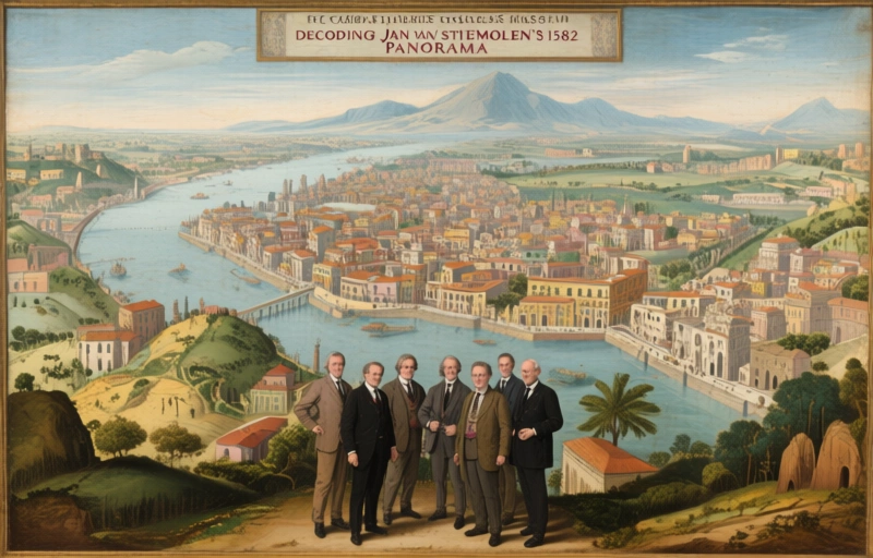 Visual representation of Decoding Jan van Stinemolen's 1582 Naples Panorama