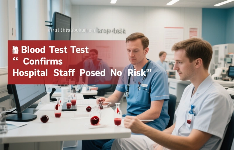 Visual representation of Blood Test Confirms Hospital Staff Posed No Risk