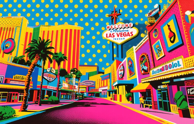 Las Vegasin taidealue: vastakohta loistolle