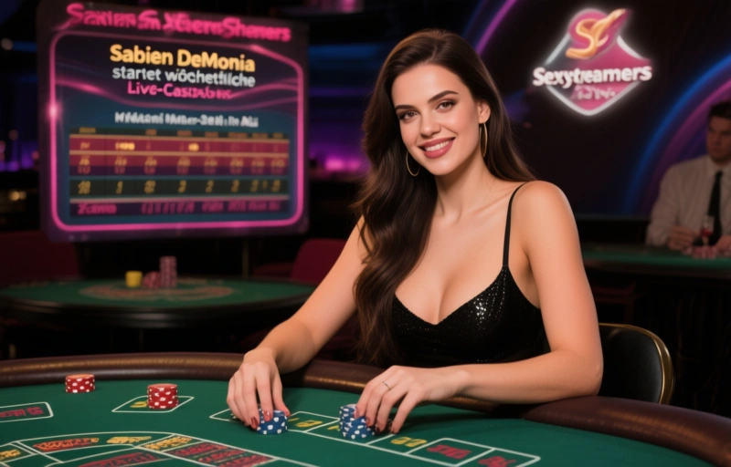 Visuelle Darstellung von Sabien DeMonia startet wöchentliche Live-Casino-Shows auf SexyStreamers