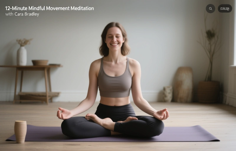 12-Minute Mindful Movement Meditation with Cara Bradley