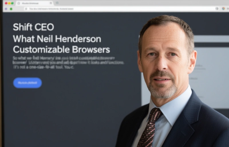 Visual representation of Shift CEO Neil Henderson on Customizable Browsers
