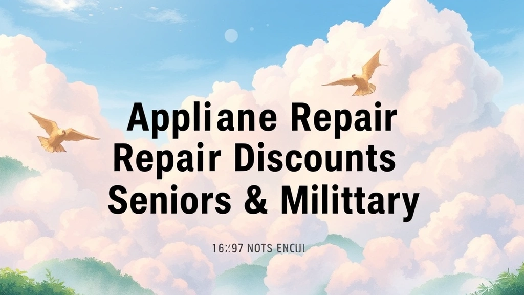 Exclusive Appliance Repair Discounts for Seniors & Military