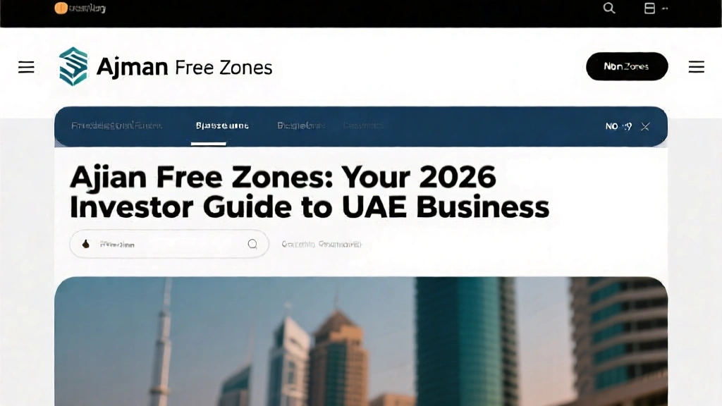 Ajman Free Zones: Your 2026 Investor Guide to UAE Business
