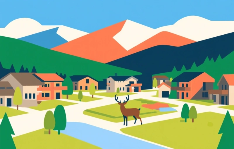 Visual representation of Park City's Deer Valley East Village