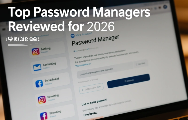 Visual representation of Top Password Managers Reviewed for 2026