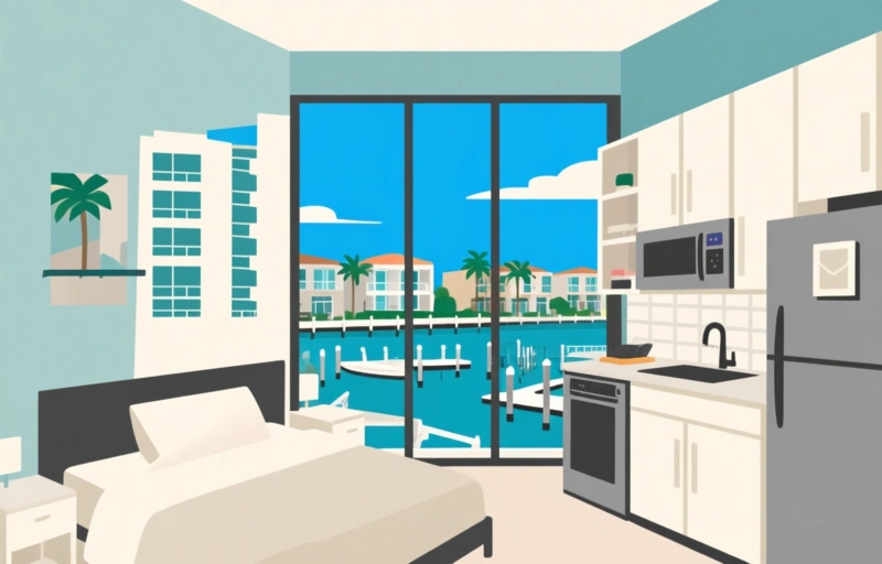 Just Listed: 100 NE 6th Street #407 – Stunning Marina View Condo
