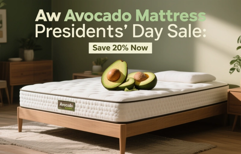 Visual representation of Avocado Mattress Presidents' Day Sale