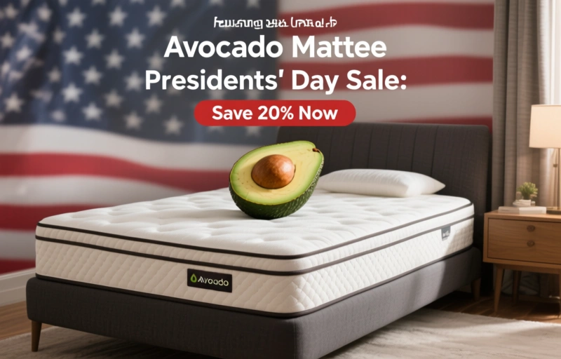 Visual representation of Avocado Mattress Presidents' Day Sale