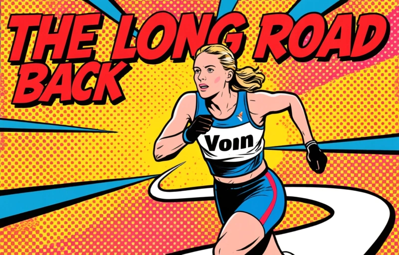 Visual representation of Lindsey Vonn's Olympic Downhill Crash