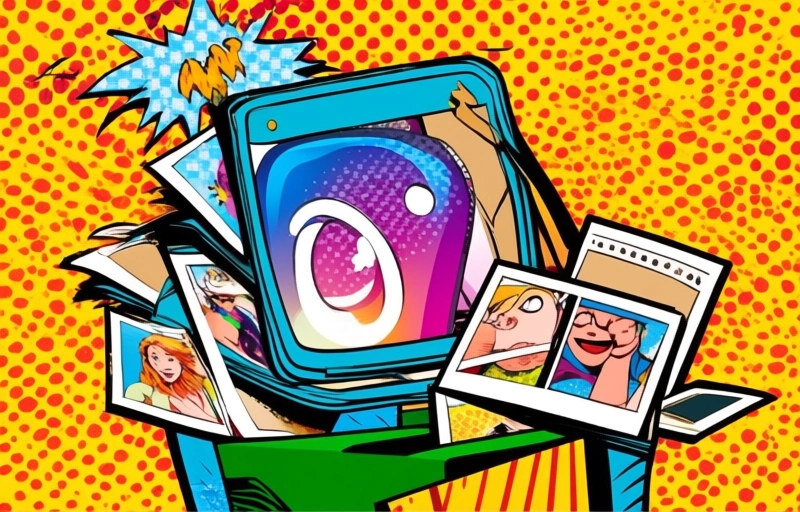 Visuele weergave van Instagram Instants