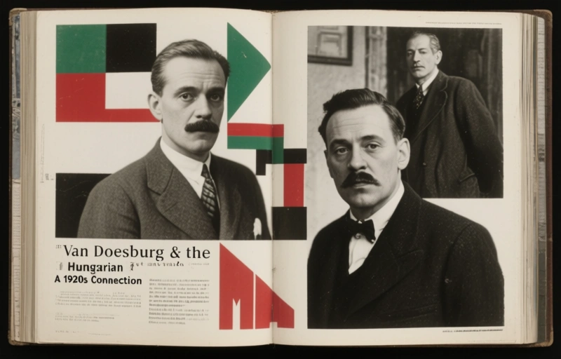Visual representation of Van Doesburg & the Hungarian Avant-Garde
