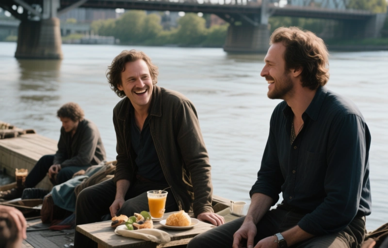 Daniel Justice entlockt River North einen Hoergenuss