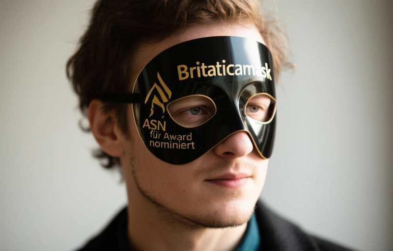 Visuelle Darstellung von Britanicamask für ASN Award nominiert