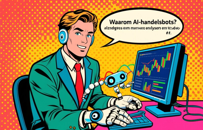 Visuele weergave van 7 beste AI-handelsbots voor aandelen en forex in 2026