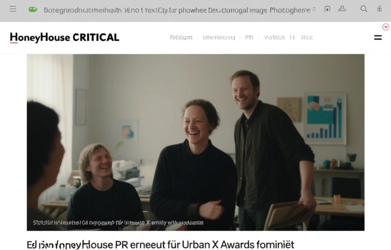 HoneyHouse PR erneut für Urban X Awards nominiert