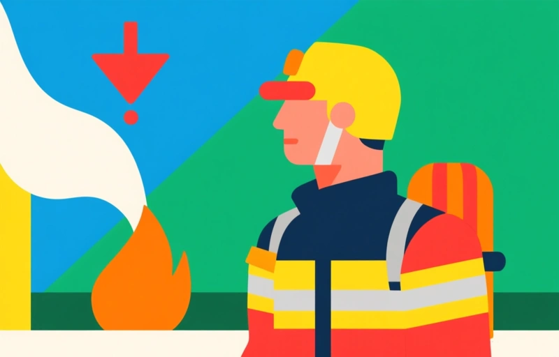 Visuele weergave van Brandweer bestrijdt grote brand in Newberry wijk