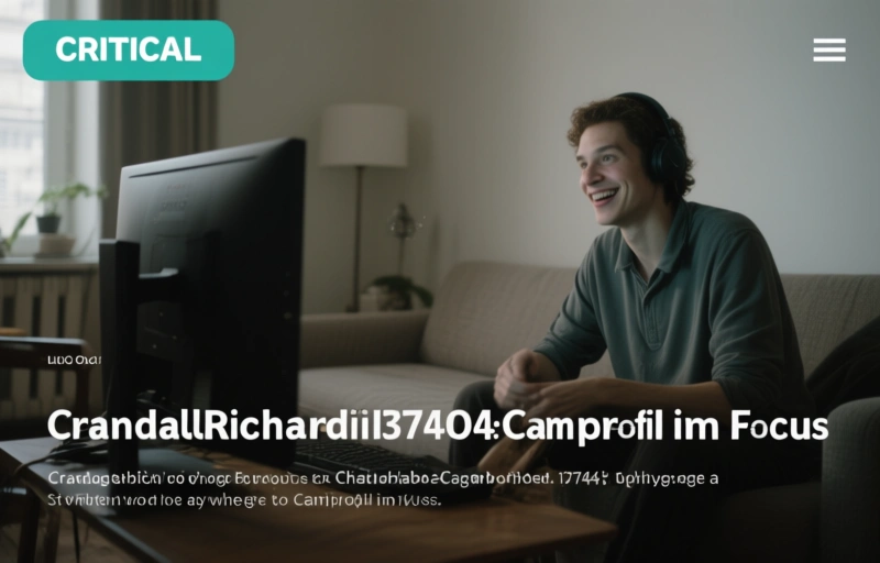 Crandallrichardiii137404: Chaturbate-Camprofil im Fokus