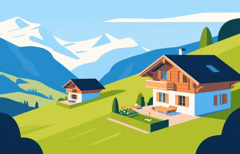 Chalet with Views Between Gstaad and Saanen