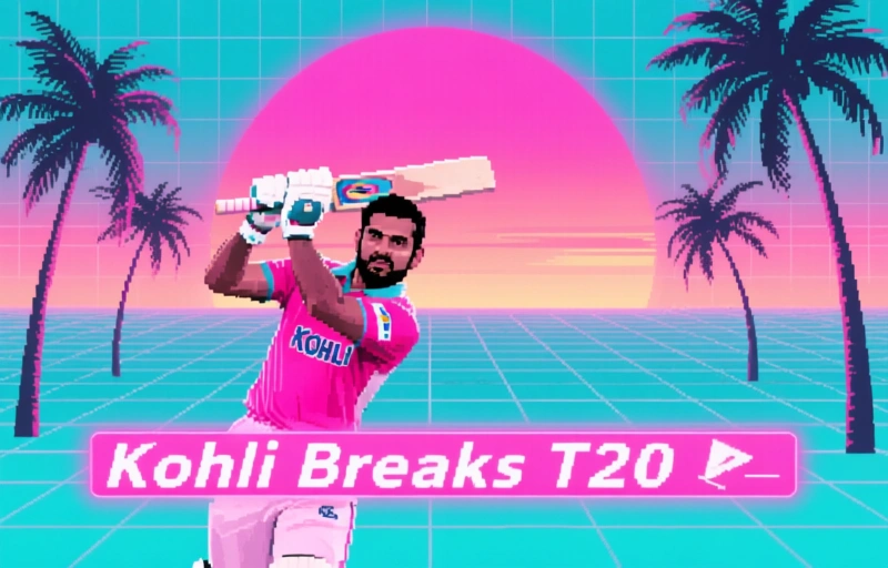 Kohli Breaks T20 Record, Surpasses Sharma's Milestone