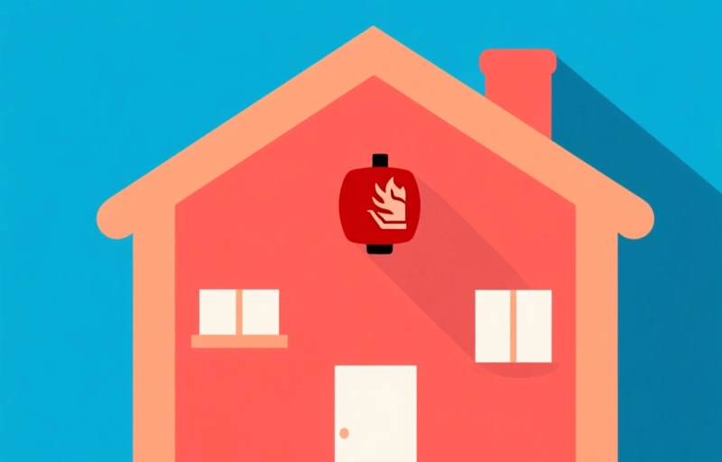 Visuele weergave van Brand in woning