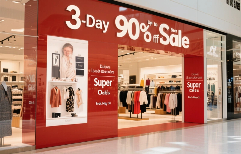 Visual representation of Dubai 3-Day Super Sale