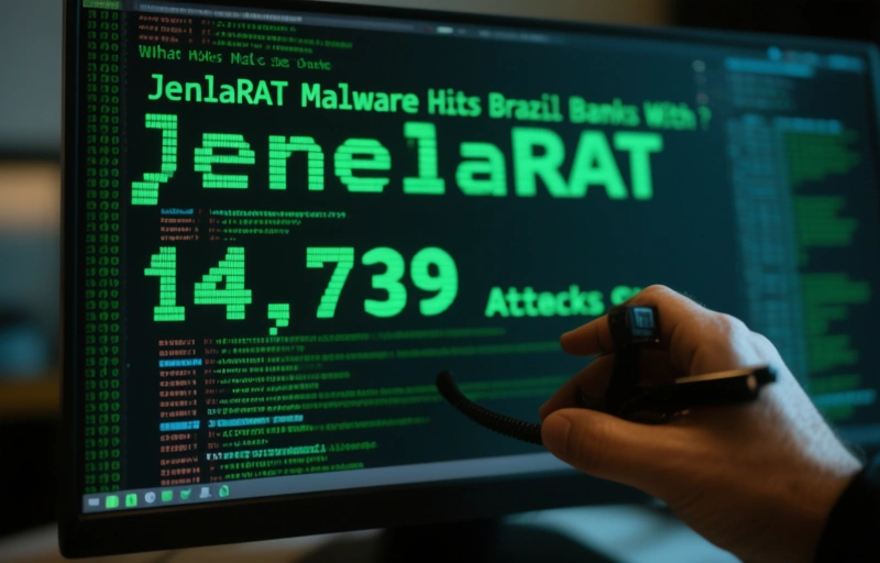 Visual representation of JanelaRAT Malware Hits Brazil Banks With 14,739 Attacks