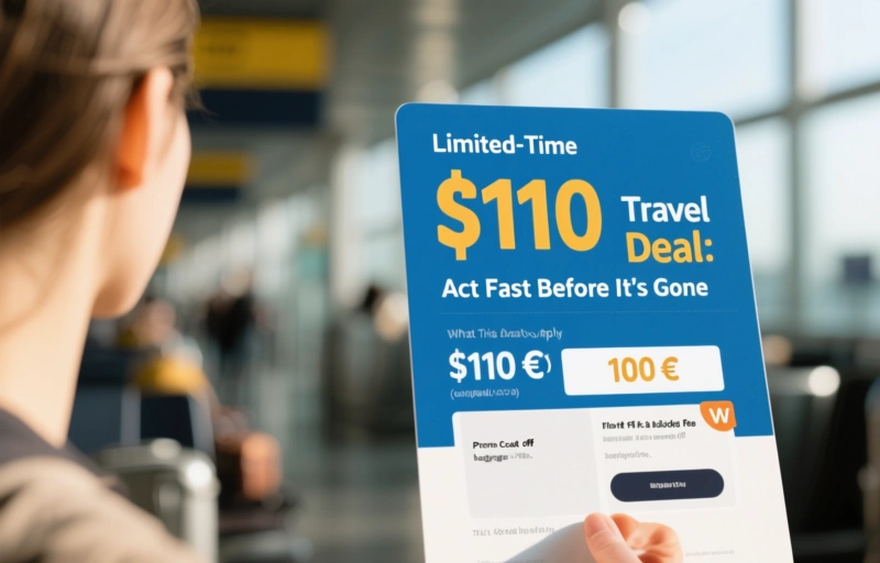 Visual representation of Limited-Time $110 Travel Deal