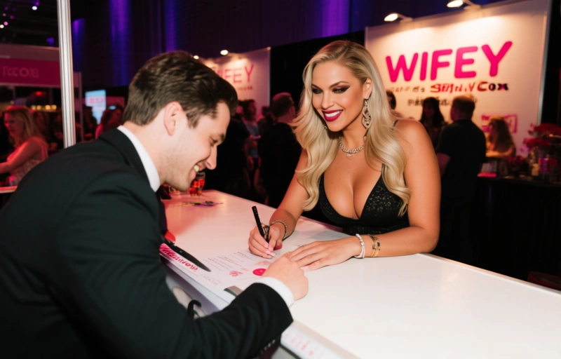 Visuelle Darstellung von WIFEY.com & Serenity Cox auf der EXXXOTICA Chicago