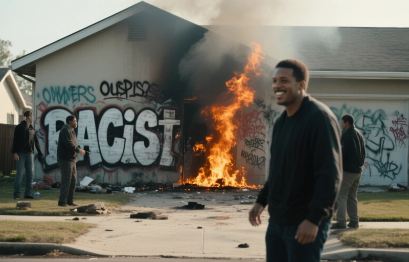 Racist Graffiti and Fire: Owners Suspect Arson