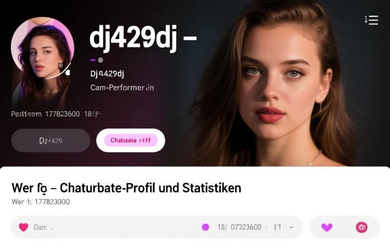 Visuelle Darstellung von dj429dj – Chaturbate-Profil und Statistiken
